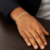 10K Yellow Gold Link Figaro Bracelet (5.30 mm), view 2