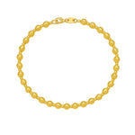 14K Yellow Gold Disco Diamond Cut Bead Bracelet (4.00 mm), view 2