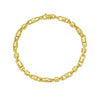 14K Yellow Gold Square Byzantine Chain Bracelet (2.00 mm), view 2