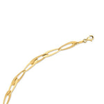 14K Yellow Gold Italian Oval Links Bracelet (5.40 mm), view 2