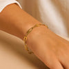 14K Yellow Gold Italian Oval Links Bracelet (5.40 mm), view 5