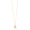 14K Yellow Gold Helium Initial A Pendant