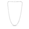 Sterling Silver Rhodium Plated Moon Cut Bead Chain (5.00 mm), view 2