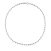 Sterling Silver Rhodium Plated Moon Cut Bead Chain (5.00 mm), view 3