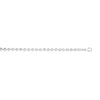 Sterling Silver Rhodium Plated Moon Cut Bead Chain (5.00 mm), view 4