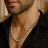 Sterling Silver Rhodium Plated Moon Cut Bead Chain (5.00 mm), view 6