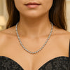 Sterling Silver Rhodium Plated Moon Cut Bead Chain (5.00 mm), view 7