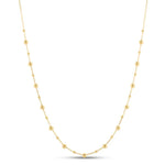 14K Yellow Gold Bead Necklace