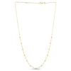 14k Yellow Gold Bead Necklace