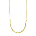 14K Yellow Gold Adjustable Rolo Link Necklace