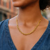 14K Yellow Gold Adjustable Rolo Link Necklace
