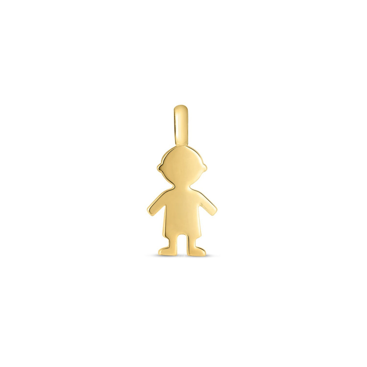 14K Yellow Gold Mini Boy Charm