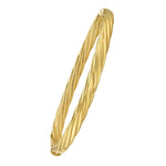 14K Yellow Gold Twist Bangle (5.30 mm)
