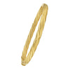 14K Yellow Gold Twist Bangle (5.30 mm)