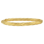 14K Yellow Gold Twist Bangle (5.30 mm), view 2