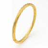 14K Yellow Gold Twist Bangle (5.30 mm), view 3