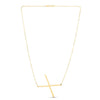 14K Yellow Gold Yours Truly Large Initial X Necklace