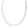 Sterling Silver Rhodium Plated Lite Puffed Mariner Chain (6.40 mm), view 2