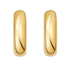 Sterling Silver Yellow Gold Plated Round Hoop Earrings