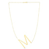 14K Yellow Gold Yours Truly Large Initial M Necklace