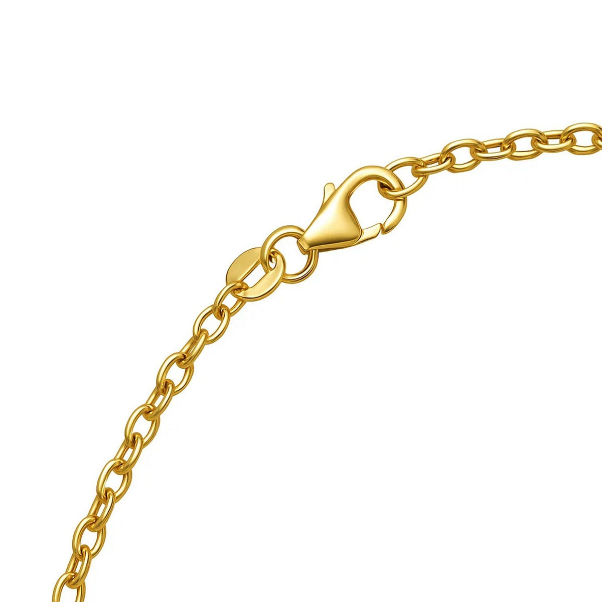 14K Yellow Gold Braided Open Heart Necklace, view 6