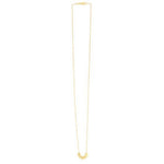 14K Yellow Gold Polished Sunburst Necklace, view 3