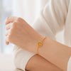 14K Yellow Gold Tree of Life Bracelet (1.20 mm), view 3