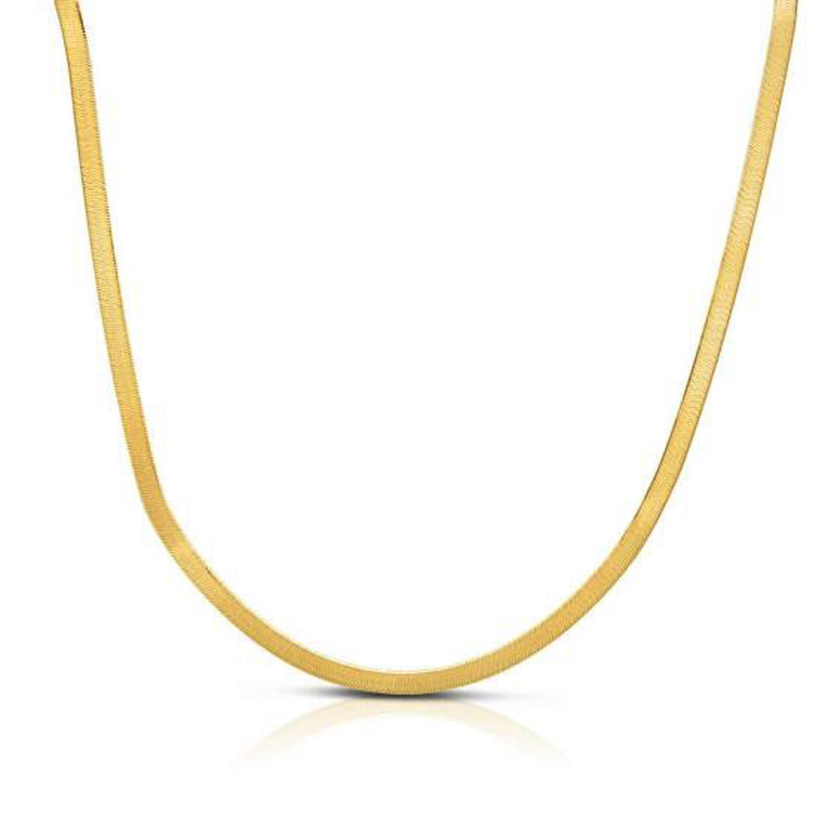 14k Yellow Gold Super Flex Herringbone Chain (1.50 mm), view 2