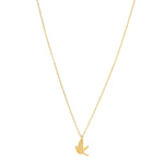 Dove Necklace in 14K Yellow Gold