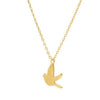Dove Necklace in 14K Yellow Gold