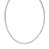 Sterling Silver Rhodium Plated Solid Round Byzantine Chain (4.60 mm), view 3