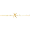 14K Yellow Gold Mini Initial X Bracelet, view 3