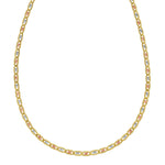 14K Tri Color Gold Pave Valentino Chain (3.00 mm), view 2