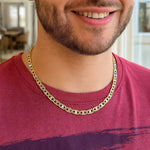 14K Tri Color Gold Pave Valentino Chain (3.00 mm), view 4