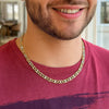 14K Tri Color Gold Pave Valentino Chain (3.00 mm)