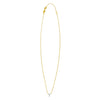 14K Yellow Gold Mini Diamond Y Initial Pendant Necklace