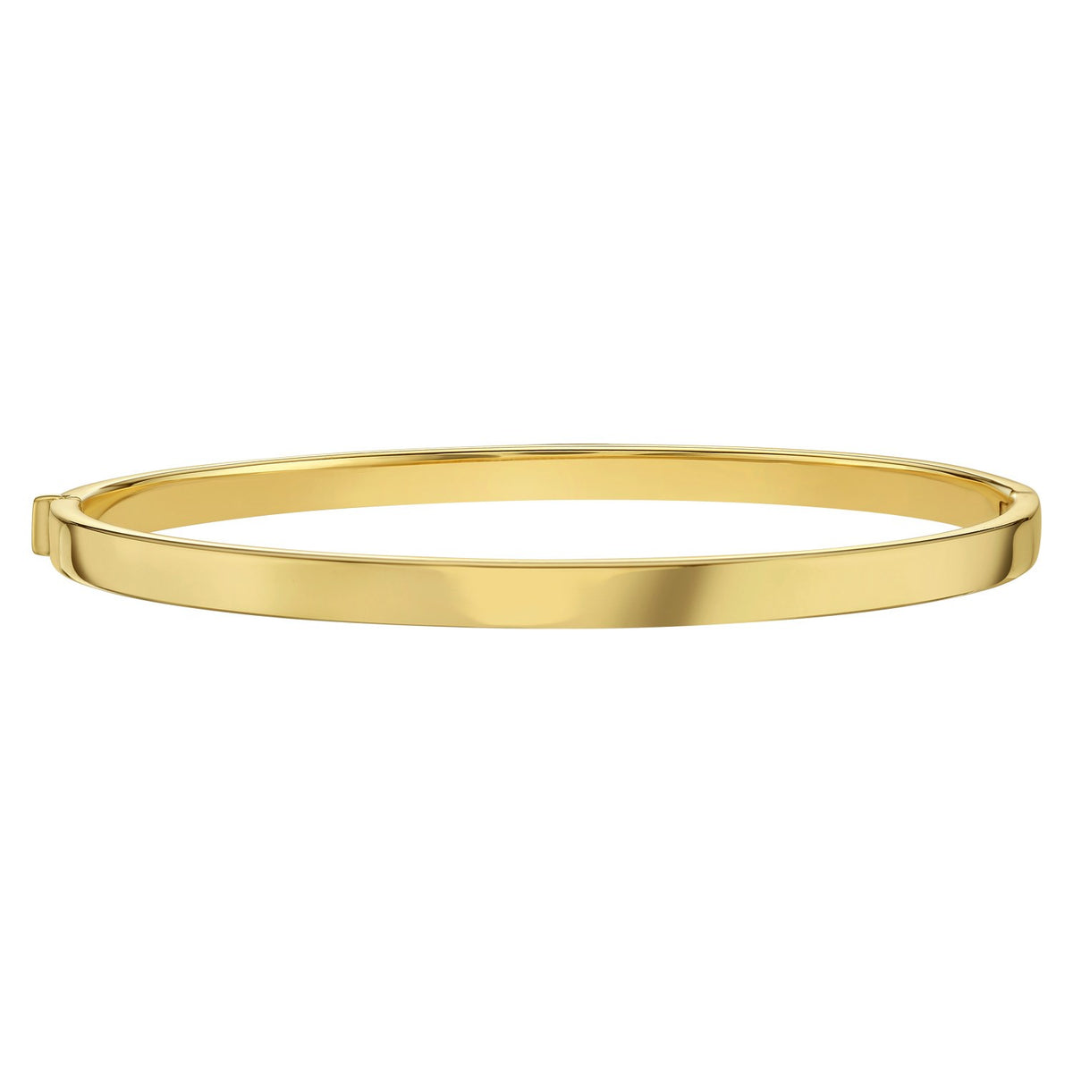14K Yellow Gold Classic Bangle (4.00 mm), view 2