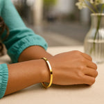 14K Yellow Gold Classic Bangle (4.00 mm), view 6