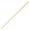 Sterling Silver Yellow Gold Plated Oval Snake Chain (2.60 mm), view 2