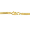 Sterling Silver Yellow Gold Plated Oval Snake Chain (2.60 mm), view 3