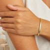 14K Yellow Gold Brick Omega Bracelet (3.20 mm), view 5