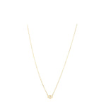 14K Yellow Gold Pearl Evil Eye Necklace