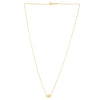 14k Yellow Gold Pearl Evil Eye Necklace
