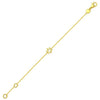 14K Yellow Gold Star of David Bracelet