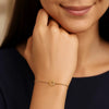 14K Yellow Gold Star of David Bracelet, view 4