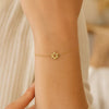 14K Yellow Gold Star of David Bracelet, view 5