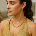 14K Yellow Gold Bead Chain Necklace (5.00 mm), view 2
