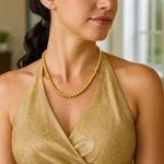 14K Yellow Gold Bead Chain Necklace (5.00 mm), view 3