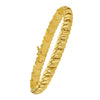 14K Yellow Gold Scalloped Bangle (8.00 mm), view 3
