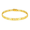 14K Yellow Gold Fancy Greek Key Motif Bracelet (6.35 mm), view 2